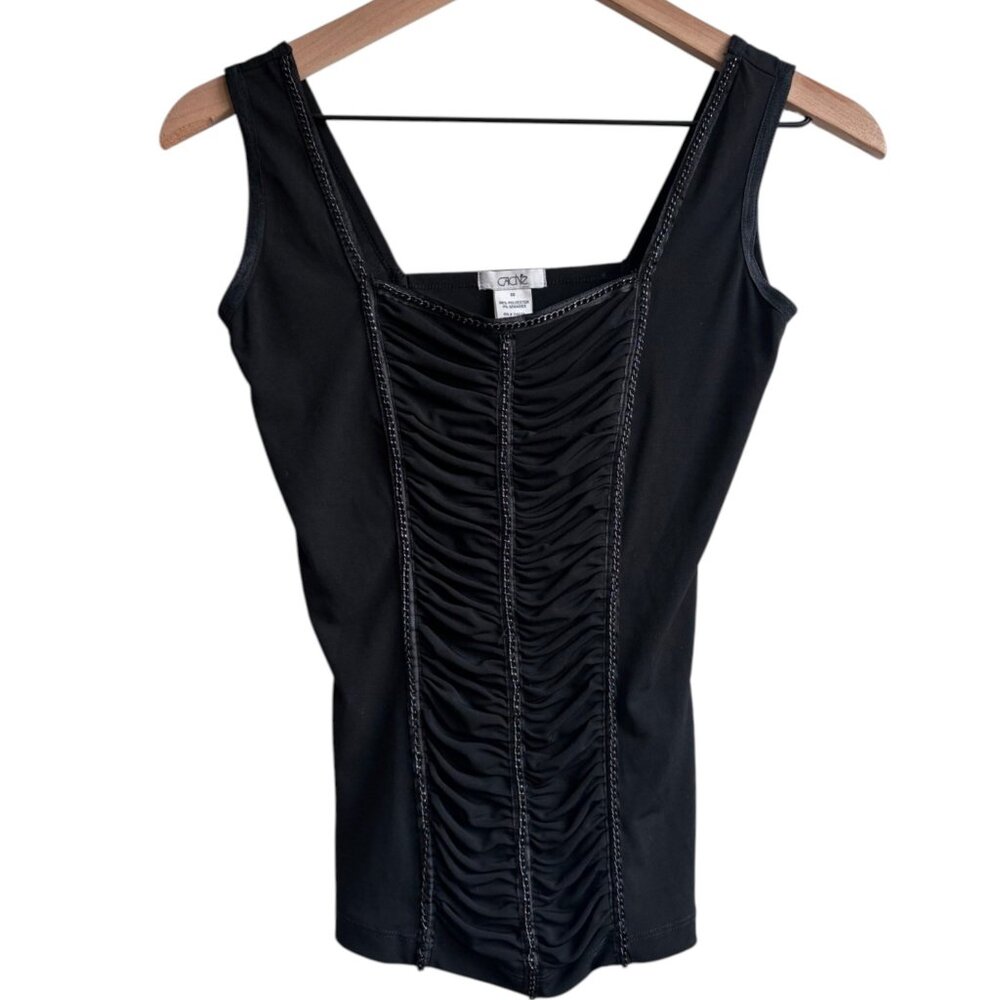 Vintage Cache Y2K Tank Top Womens XS Witchy Victorian Whimsigoth Corset Romantic